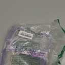 Hoolerry 4 Pcs Hard Clear Zipper Case Makeup Bags Plastic Zipper Pouch Transparent Storage Box Containers for Cosmetics, Snacks, Building Blocks, Puzzles(Clear,7.5 x 3.9 x 2 in,Purple)