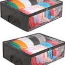 2 Pcs Hat Organizer for Baseball Cap, Hat Storage Bags with Carry Handles Hat Holder Rack for Closet Travel Hat Organizer