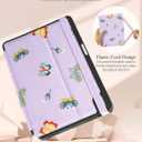 for iPad Air 11 inch Case M3 2025/M2 2024 - Air 5th/4th Generation Case 10.9'' for Women Girls Cute Embroidered Folio Stand Cover with Pencil Holder & Card Slot Kawaii Butterfly Design Cases