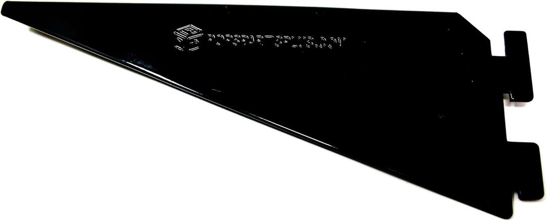 Pop's Parts Plus Lifetime Shed Shelf Brackets - Black Metal Railing Mount Brackets - Qty 2