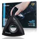 Analan Mini Pet Hair Remover for Car Detailing Supplies, Carpet Dog Hair Remover for Car Interior, Triangle Dog Hair Remover for Auto Detailing, Couch, Furniture, Lint, Carpet (Jet Black)