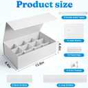 Mity rain 2-Pack Foldable Trading Card Storage Box with 10 Plastic Dividers & 20 Clips - DIY Customizable Card Organizer Holds 3500+ Cards, Magnetic Closure Deck Box for card Collectors