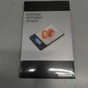 33lb Digital Kitchen Scale, Food Scale Rechargeable with Stainless Steel, Grams and Ounces, USB Charging, 1g High Accuracy for Baking, Cooking, Food BK806 (Black)