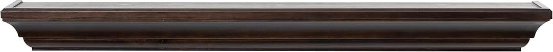MANTELSDIRECT 60 Inch Floating Fireplace Mantel Wood Shelf in Chocolate - Colton from Mantels Direct | Wooden Rustic Wall Shelf Perfect for Décor and Electric Fireplaces