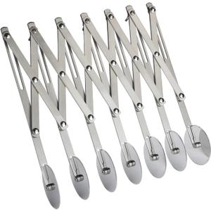 7 Wheel Pastry Cutter Roller Stainless Steel Pizza Slicer Multi-Round Dough Cutter Adjustable Ravioli Pizza Noodle Cutter Wheel