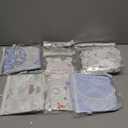 Ramede 6 Pack Preemie Swaddle Blanket with Hats Sleep Swaddle for Baby Boy Girl Preemie Newborn Sacks Soft Cotton Wearable (Planet,Blue)