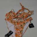 ZAFUL Women High Cut Bikini Sets String Sexy Swimsuit Two Piece Underwire Bathing Suit Brazilian Cheeky Cut Out Cute Swimwear Medium