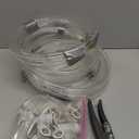 Pneumatic Tubing Clear Polyurethane PU Air Hose Pipe Tube Kit 16mm OD 12mm ID 10 Meter 32.8ft for Air Line or Fluid Transfer (16mm x 10M)