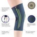 Neo-G Knee Compression Sleeve for Sports - Breathable, Lightweight, Elastic Knee Sleeve for running, Compression Knee Sleeve for knee pain, Meniscus Tear, Sprains, Strains, Injury Recovery - XL