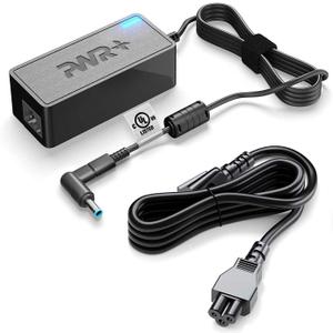 Replacement for HP Laptop Charger 65W 45W Computer Charger Smart Blue Tip Power Adapter - UL Listed, Extra Long Cord, Fast Charge