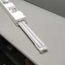 Curtain Track, Ceiling Curtain Track for Room Divider, Ceiling Mount Rail Set with Roller Hooks, White, 6ft - 9ft