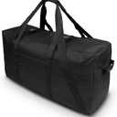 Fitdom 130L 35" Heavy Duty Extra Large Duffle with Upgrade Zipper, Durable & Water Resistant. Perfect as Camping Bag Travel Storage Tent Storage Sports Equipment Bag For Coaches & More