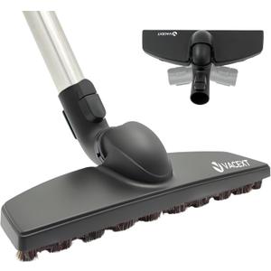 for Miele Hardwood Floor Brush Head 12 Parquet Twister with Soft Horsehair Bristles, 360 Swivel Vacuum Attachment for Hard Floors Compatible with Miele C1, C2, C3 Canister Vacuums