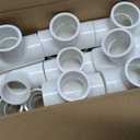 20 Pack 3/4in Tee 3 Way PVC Pipe Fittings Connector, Furniture Build Grade SCH40 Elbow Fitting for DIY Garden Shelf (Socket x Socket Socket) Contractor