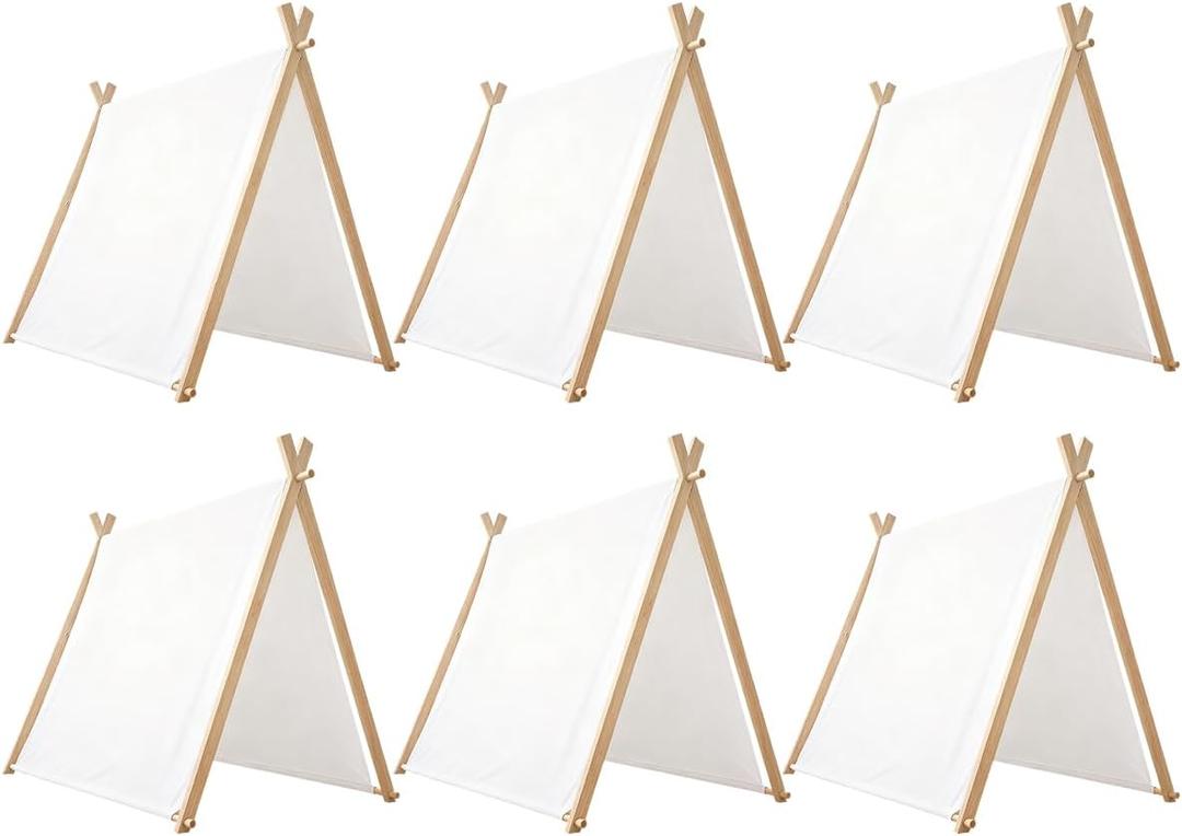 4 Pack Teepee Tent for Kids Slumber Party,Washable Kids Tent Indoor and Outdoor,Foldable Sleepover Tents for Girls Party,Kid Teepee Tent for Cozy Reading Nooks and Room Decor
