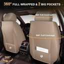 Seat Covers for Toyota Highlander 2007-2026 2027 Front Set 2 Seats Leather
[Beige] Built-In Lumbar Support Anti-Slip Waterproof Airbag Compatible Protects Upholstery From Spills And Daily Wear