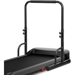 28 Inch Wide Handle Bar for Walking Pad Only with Non-Slip Rubber Feet Compatible Adjustable Handrail Height from 37.6 to 46 in Handle Bar for Walking Pad Comfortable Grip Support Attachment for Home