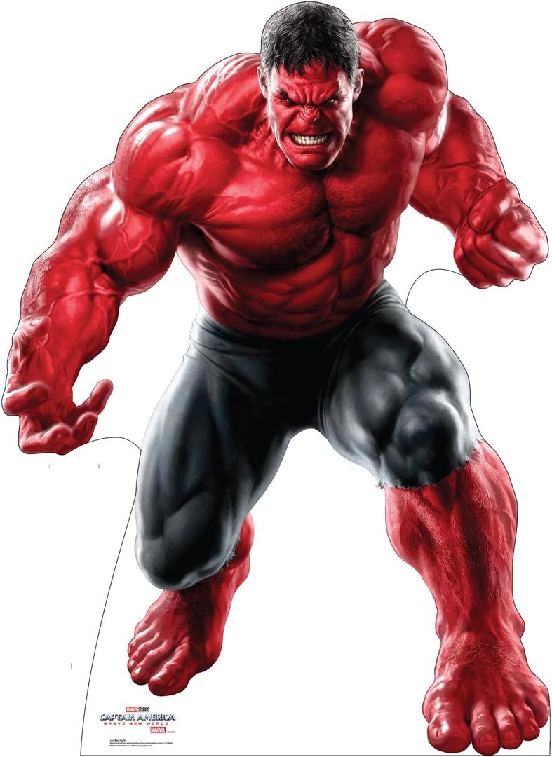 Cardboard People Red Hulk Life Size Cardboard Cutout Standup - Captain America: Brave New World (2025 Film)