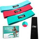 Victorem Resistance Hip Booty Bands Set - Fabric Bands for Glutes and Legs Exercise - with Digital Workout Guide