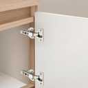 Ravinte 5 Pairs 10 Packs Full Overlay Cabinet Door Hinges,105 Degree Adjustable Concealed Kitchen Cabinet Hinges Soft Close for Face Frame Cabinet