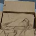 Himosyber Women Wool Blend Pea Coat Camel Notched Collar Double Breasted Outerwear Jacket (X-Large)