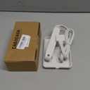 3FT Ultra Flat Plug Extension Cord Power Strip with Multi Outlets, Patented Detachable Ultra-Thin Outlet Concealer & Ultra-Flat Plug, Ideal for Home Improvement, Hide Bulky and Messy Cords (White-UP)