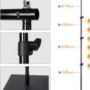 HYJ-INC Pipe and Drape Photography Backdrop Stand Kit Adjustable Photo Background Stand 10ft x 8.5ft with Metal Base for Parties Weddings Birthday Party Events Photo Booth With 4 Clamps,Carrying Bag.