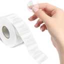 1000 PCS Round Clear Seal Stickers, Transparent Envelope Mail Wafer Seal Self Adhesive Package Circle Label Dots with Perforation Line for Envelopes, Boxes and Gift Packaging (1.5" in Diameter)
