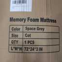3 Inch GAIALOOP Thick Memory Foam Camping Mattress Sleeping Pad [Car/Tent/Cot] Glamping Portable Floor Mat Roll Up Futon Mattress for Guests Sleepover (2PCS TWIN:75*38*3")