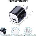 Wall Adapter 10 Pack,UorMe 1A 5V Single Port Charger Power USB Plug Charging Cube Block Box Compatible iPhone 14 13 12 SE 11, Galaxy S23 Ultra S22 S21 FE S10e S9 A13 A03s A71 A51 Note20 Google 8A 7A