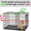 MidWest Homes for Pets Dog Crate Divider Panel for 42-inch Dog Crate; Fits Crate Models 1642, 1642DD, 1642U, 1642DDU, 742UP & Measures 27.96L x 17.76W x .63H Inches, Black