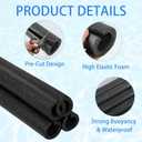 4 Pack 40 inch x 4.1 Inch Inch Jumbo Pool Noodles, Large Pre Slit Clamp Foam Protection Foam Tube Swim Noodles Pool Noodles Bulk for Swimming Floating Craft Projects Padding Bumper