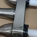 KPW Bathroom Sink Faucet 2 or 3 Hole Brushed Nickel Centerset 4 Inch Bathroom Sink Faucet 2 Handle Over ABS Non-Metallic Lavatory Bathroom Faucet with Pop up Drain Water Supply Hoses