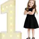 3FT Marquee Numbers 1, Large with Pre-Cut Foam Board Set, Easy-Install Reusable for Party Decoration, Birthdays, Weddings, Graduations, Baby Anniversaries