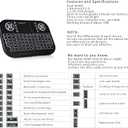 iPazzPort(Upgrade Mini Bluetooth Keyboard with Touchpad Mouse,Portable 2.4G Wireless Keyboard with Backlit for Fire TV Stick/PC/Smart TV/Windows/Laptop/Phone/Mac/Android TV Box and More