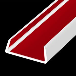 Rubber Edge Trim, Flexible Self-Adhesive U-Shaped Peel and Stick Banding, 1-1/2"(38mm) Big Size U Channel Protector, Baby Proof Guards for Woods, Plywood, Furniture, 20Ft, White