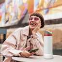 2 x yoelike Grid Silicone Boot for Owala Water Bottle, Anti-Slip Protective Sleeve for FreeSip/Twist/Flip, Bottom Bumper Cover for Watter Bottle Accessories (32 Ounces, Diamond - pink)