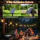 41FT Solar String Lights Outdoor Waterproof, Patio Lights Solar Powered with 15 LED Flickering Flame Bulbs, Hanging Solar lights for Outside Patio Backyard Camping Porch Party Decorations, Warm White