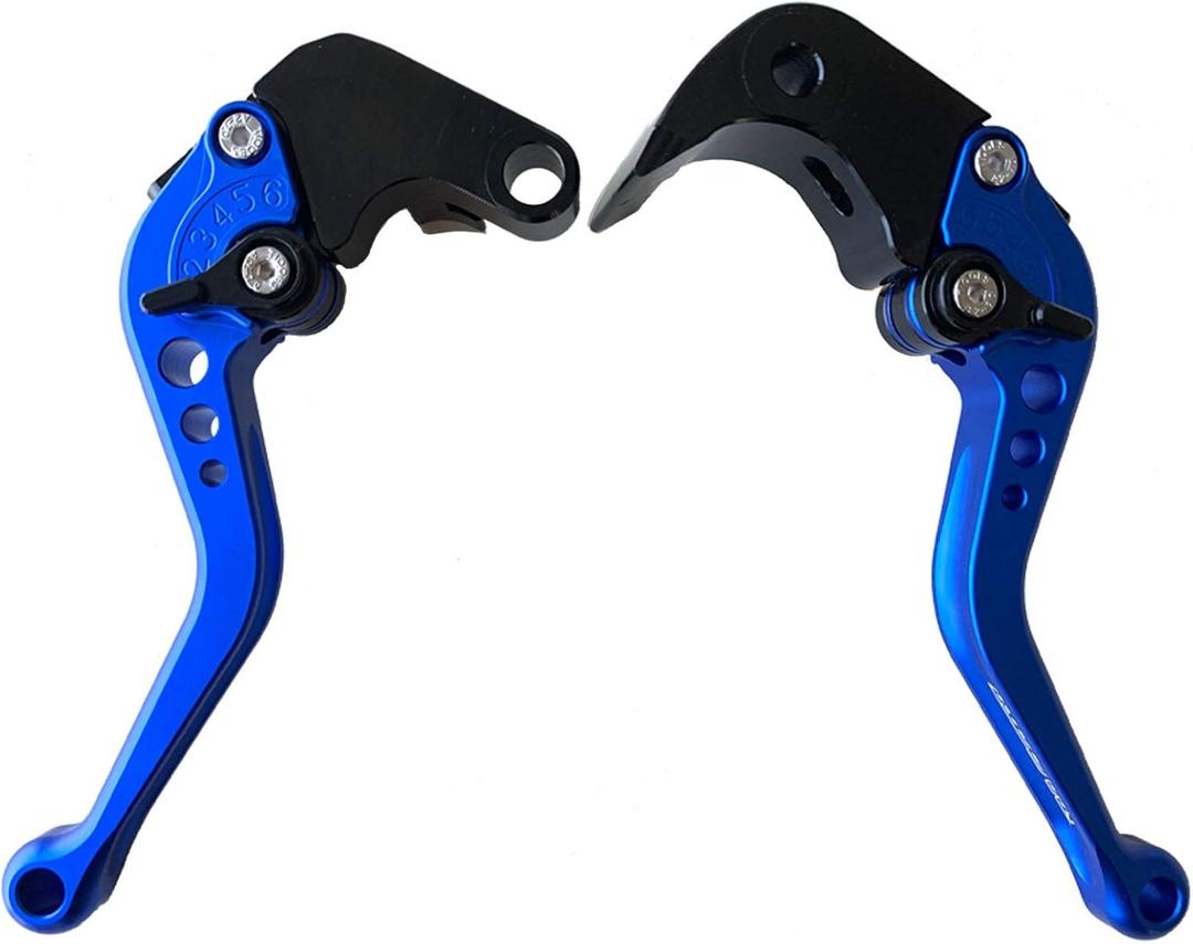 RIDE IT FOREVER Shorty Brake Clutch Levers for GSXR 600 GSXR 750 2006-2024,GSXR 1000 2005-2006-Blue
