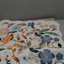 Washable 2x8 Hallway Runner Rug: Vintage Water-Resistant Floral Scalloped Kitchen Entryway Rug Ultra Soft Living Room Bedroom Carpet Non-Slip Indoor Floor Mat for Bathroom Dining Room(2x8,Cream)