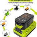 P117 18-Volt Rapid Charger Replace for Ryobi 12V-18V Battery One+ Lithium-Ion/NiCad/NiMh Battery P102 P108 P189 P197 P103 P105 P107 P190 P191 PBP002 PBP005