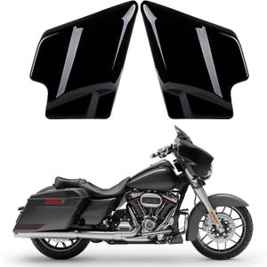 Black Battery Side Cover Protection Guard Fairing Cover Compatible for Harley Touring Street Glide/Road King/Road Glide/Electra Glide 2009-2025 (Black)