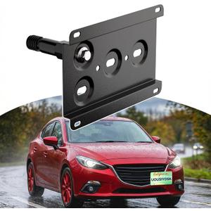 Front License Plate Bracket No Drill Car Front Bumper Tow Hook Mount Bracket Adapter Fits for 2014-up Mazda3 & 6, 2013-up Mazda CX-5, 2016-up MX-5, 2003-2007 RX-8