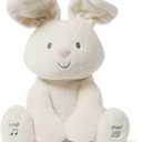 GUND Baby Flora The Bunny Animated Plush, Singing Stuffed Animal Toy for Ages 0 and Up, Cream, 12" (Styles May Vary)