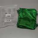 GUIFIER 30 Pack 5x7 Inch Satin Gift Bags Green Drawstring Bag with Tags, Baby Shower Bags, Silk Jewelry Pouches, Wedding, Graduation Favor Bags, Small Candy Bags, Reusable Fabric Gift Bags