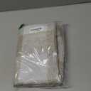 DriftAway Linen Textured Lined Valances for Windows Buffalo Check Curtain Window Valances Woven Plaid Blackout Thermal Insulated for Kitchen, Living Room 1 Pack 52" x 18" Taupe