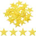 MECCANIXITY 33pcs Yellow Star Iron-On Patches
