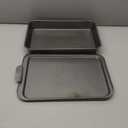 GoodCook Everyday Baking Pan with Metal Lid Nonstick Warp-Resistant Heavy-Gauge Steel Construction Even-Heating Oblong Cake Pan with Solid Oven-Safe Cover, 9x13-Inch, Gray