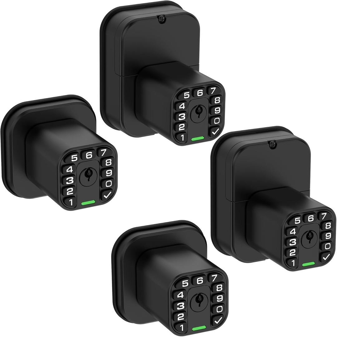 Richelock IU52 Double-Sided Keypad Door Lock, All-Weather, Fully Waterproof Keyless Entry with Dual-Sided Programmable Codes, Same Key Both Sides for Outdoor, Indoor, Gate & Fence