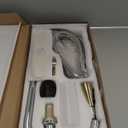 Keer Gold & Polished Chrome Single Handle Pull Down Kitchen Faucet with Soap Dispenser, 3 Modes Sprayer, Easy Assembly, Single Handle High Arc Stainless Steel Faucet